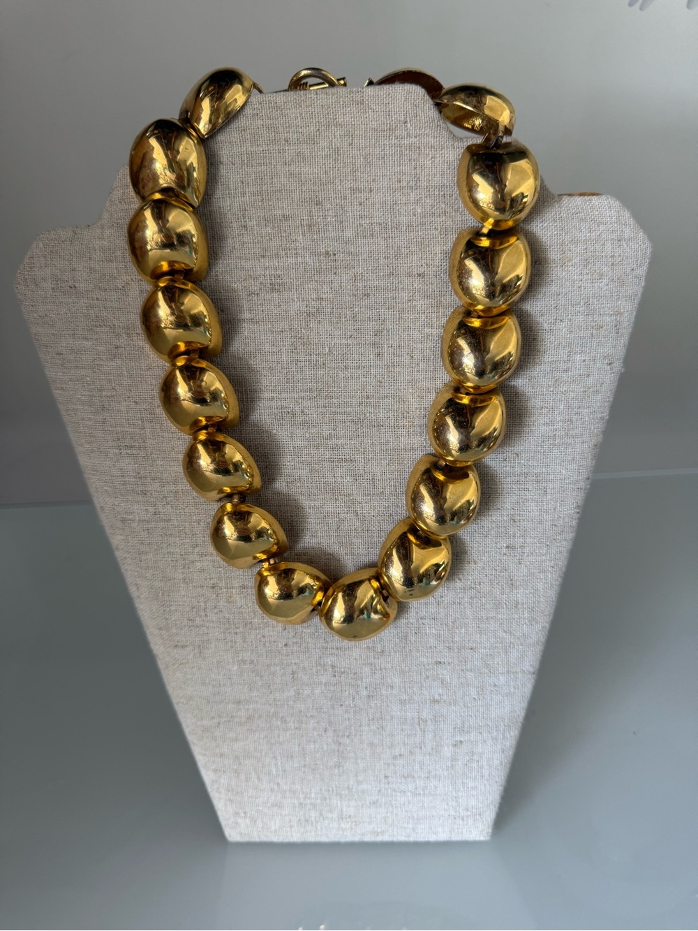 Vintage Gold Anne Klein Statement Necklace